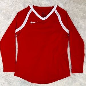 Nike long sleeve Volleyball shirt - Red Youth Medium NWOT